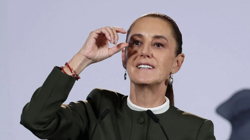 Sheinbaum cuestiona marcha del IMSS por respaldo político